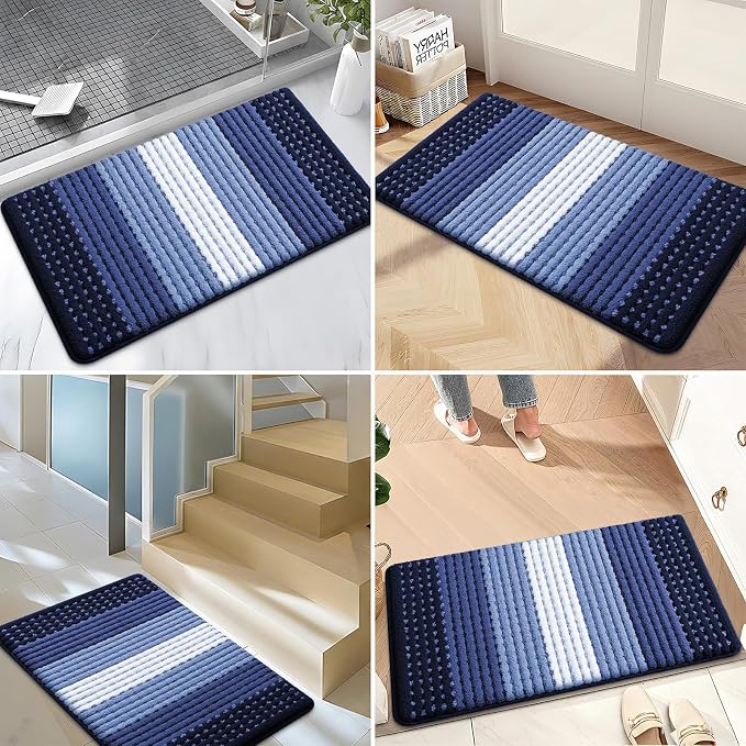 Kitinjoy Indoor Outdoor Door Mat, 47x24 Non-Slip Absorbent Dirt Trapper
