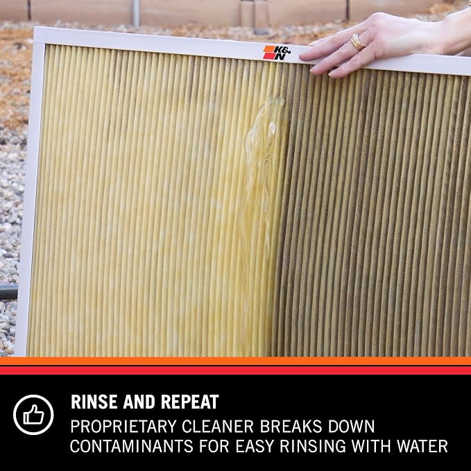 K&N HVAC Filter Cleaner: 32 Oz Spray Bottle Filter Cleaner and Refresher;