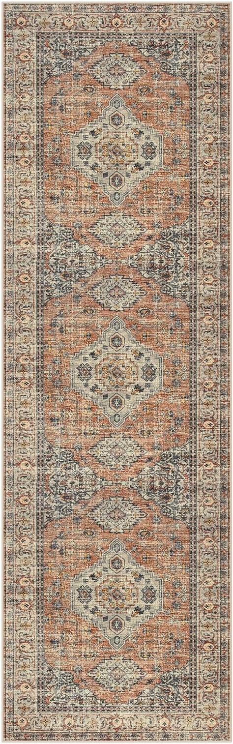 Lahome Oriental Washable Kitchen Runner Rug Non Slip, 2x8 Bathroom Runners