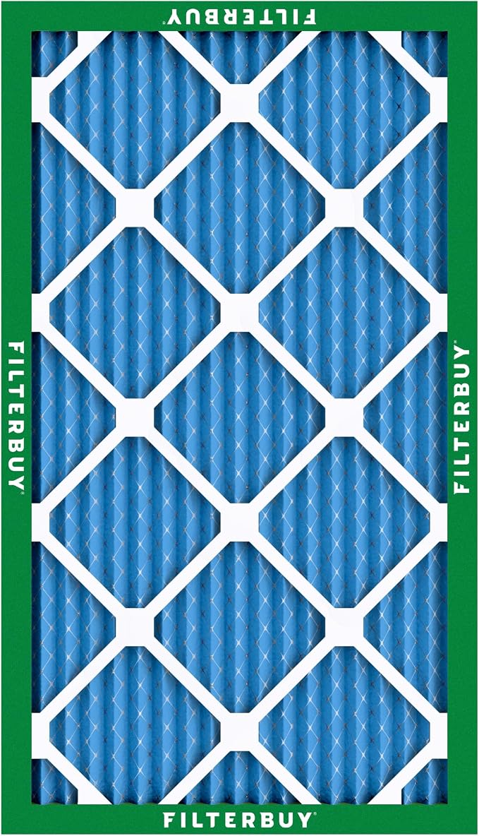 Filterbuy 13x21.5x1 Air Filter MERV 13 Optimal Smoke & Allergy Defense