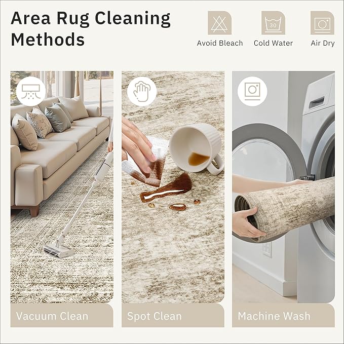 Soalmost 4x12 Wide Hallway Runners: Washable 12ft Runner Rug