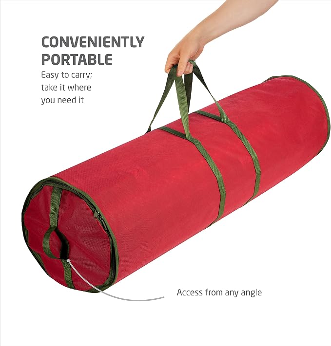 ZOBER Round Christmas Gift Wrapping Paper Organizer Storage