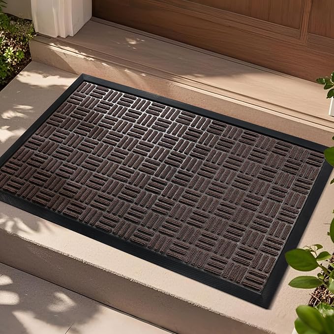 Mibao Front Door Mat, Heavy Duty Durable Welcome Mat