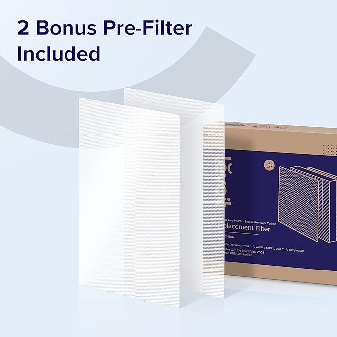 LEVOIT Genuine Vital 200S-P Air Purifier Smoke Remover Replacement Filter