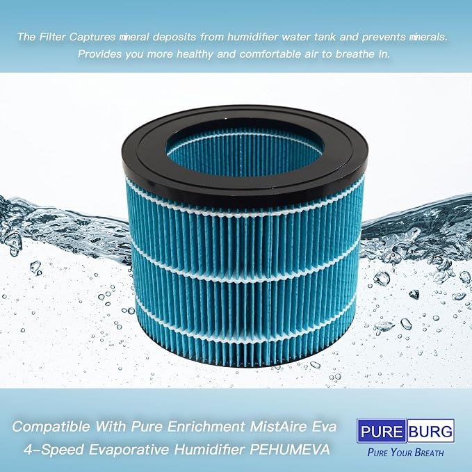 PUREBURG PEHUMEVA Replacement Humidifier Filter Compatible