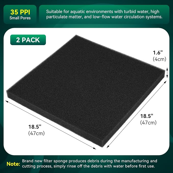 Borlech Aquarium Bio Filter Sponge Pad