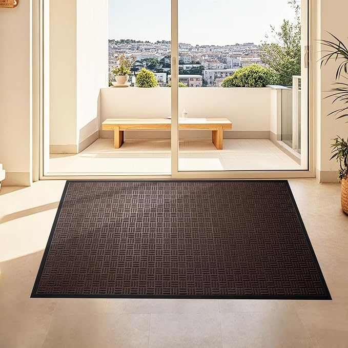 Mibao Front Door Mat, Heavy Duty Durable Welcome Mat