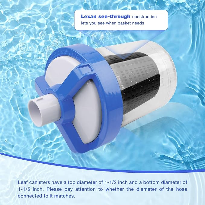 ATRACYPART Inline Pool Leaf Canister Compatible