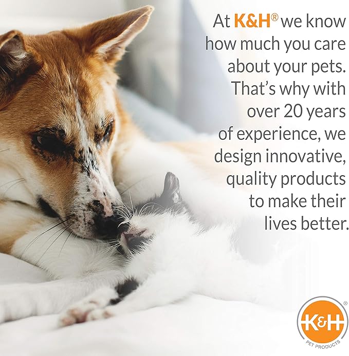 K&H Pet Products Outdoor Elevated Dog Cot, Breathable Cooling Elevated Cot Hammock Pet Bed for Medium Dogs, Washable Mesh Cover, Raised Metal Frame, Collapsible, Portable - Medium 32 X 25in Taupe