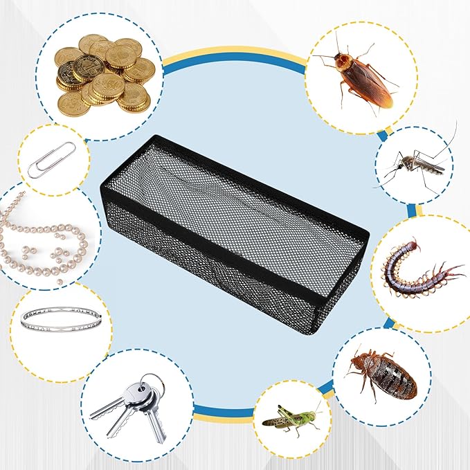Zonon 12 Pcs 4 x 14 Inch Floor Register Trap Cover Vent Screen