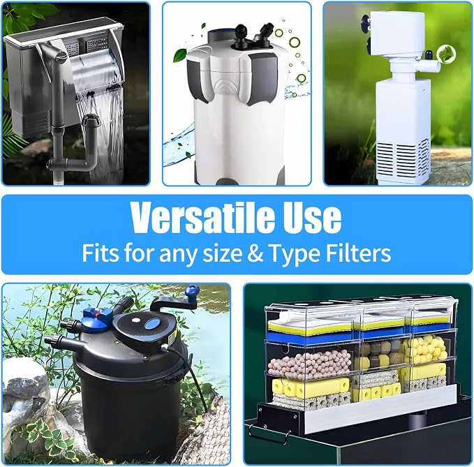 AQUANEAT Aquarium Activated Carbon Filter Media Pad