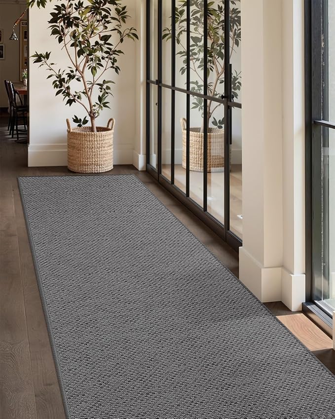 Color&Geometry Door Mat 2'4"x12' Runner Rug