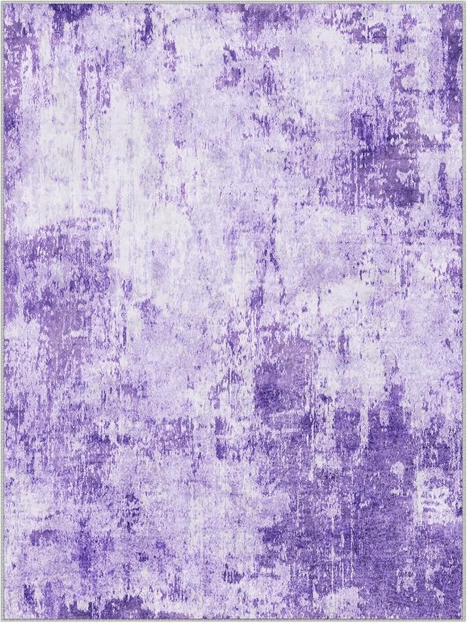RELEANY Washable Area Rugs 5'x7' Non-Slip Modern Abstract Soft