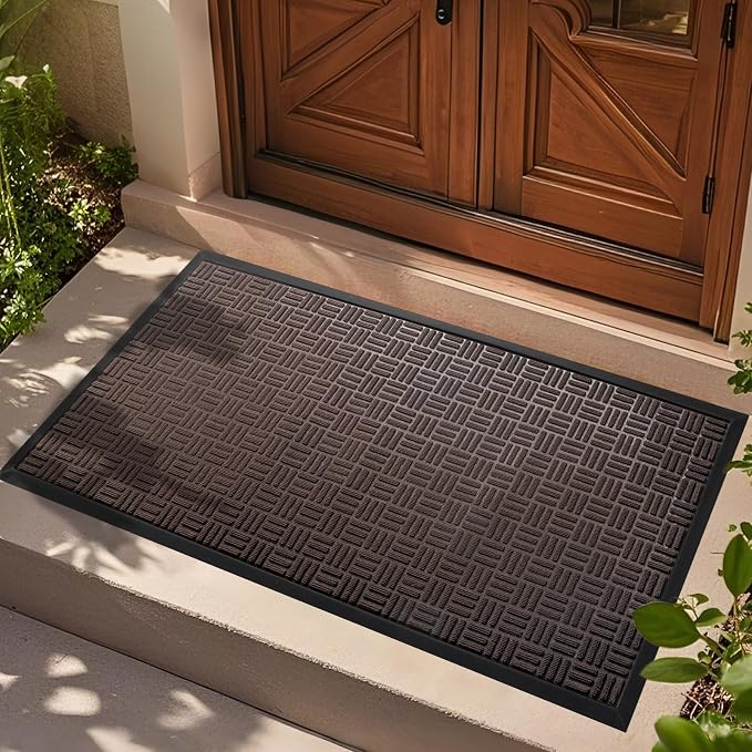 Mibao Front Door Mat, Heavy Duty Durable Welcome Mat