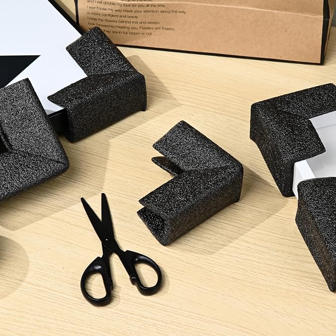 48 Pcs Foam Corner Protectors for Shipping, L-Shaped Edge Guards for TV Moving