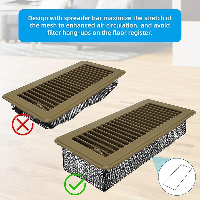 Floor Vent Screen Net, Air Vent Filter Mesh