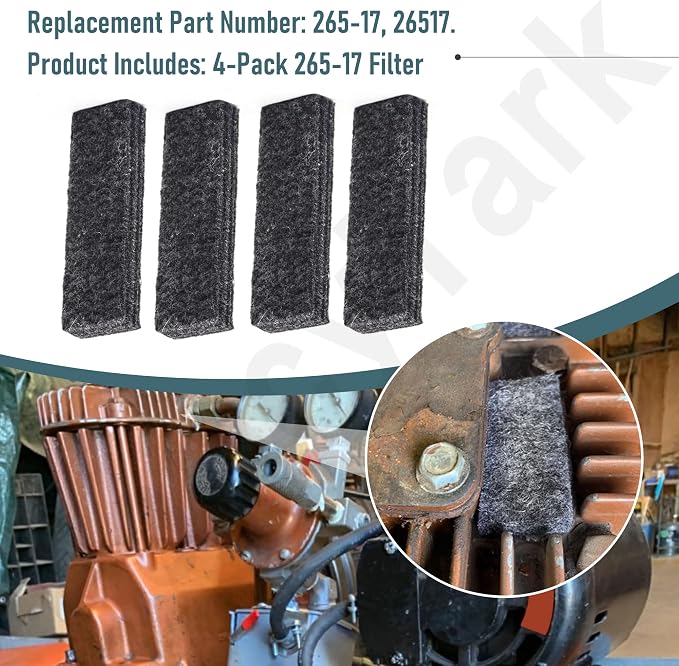4-Pack 26517 Air Compressor Air Filter