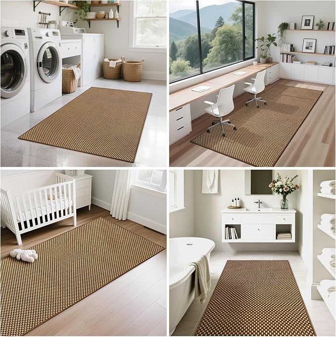 YDKGL 2x8 ft Hallway Runner Rug Extra Long Boho Woven Kitchen Runner Rugs Mat