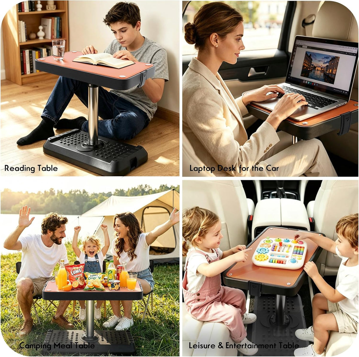 Car Seat Tray Table, Multi-Function Adjustable Car Laptop Desk (Mini)