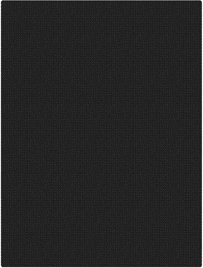 KOZYFLY Black Washable 3x4 Woven Entry Area Rug, Braided Throw Rugs