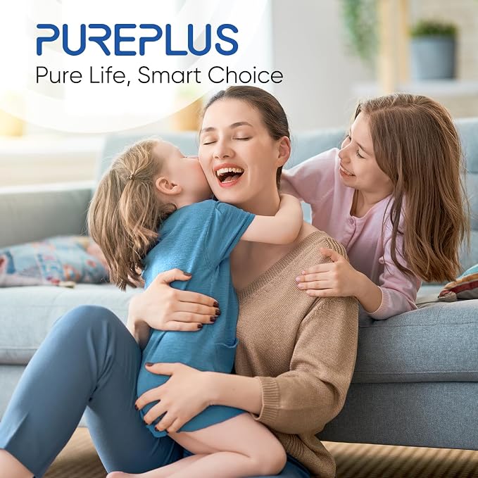 PUREPLUS 5 Micron 10" x 4.5" Whole House Coconut Shell Activated Carbon and KDF