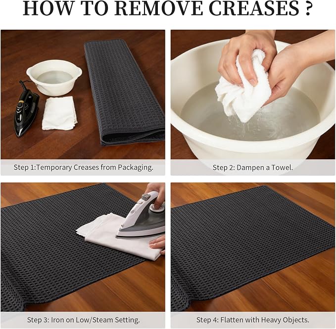 YIHOUSE Indoor Door Mat 24" x 36", Non-Slip Washable Entryway Mat, Dirt Trapper