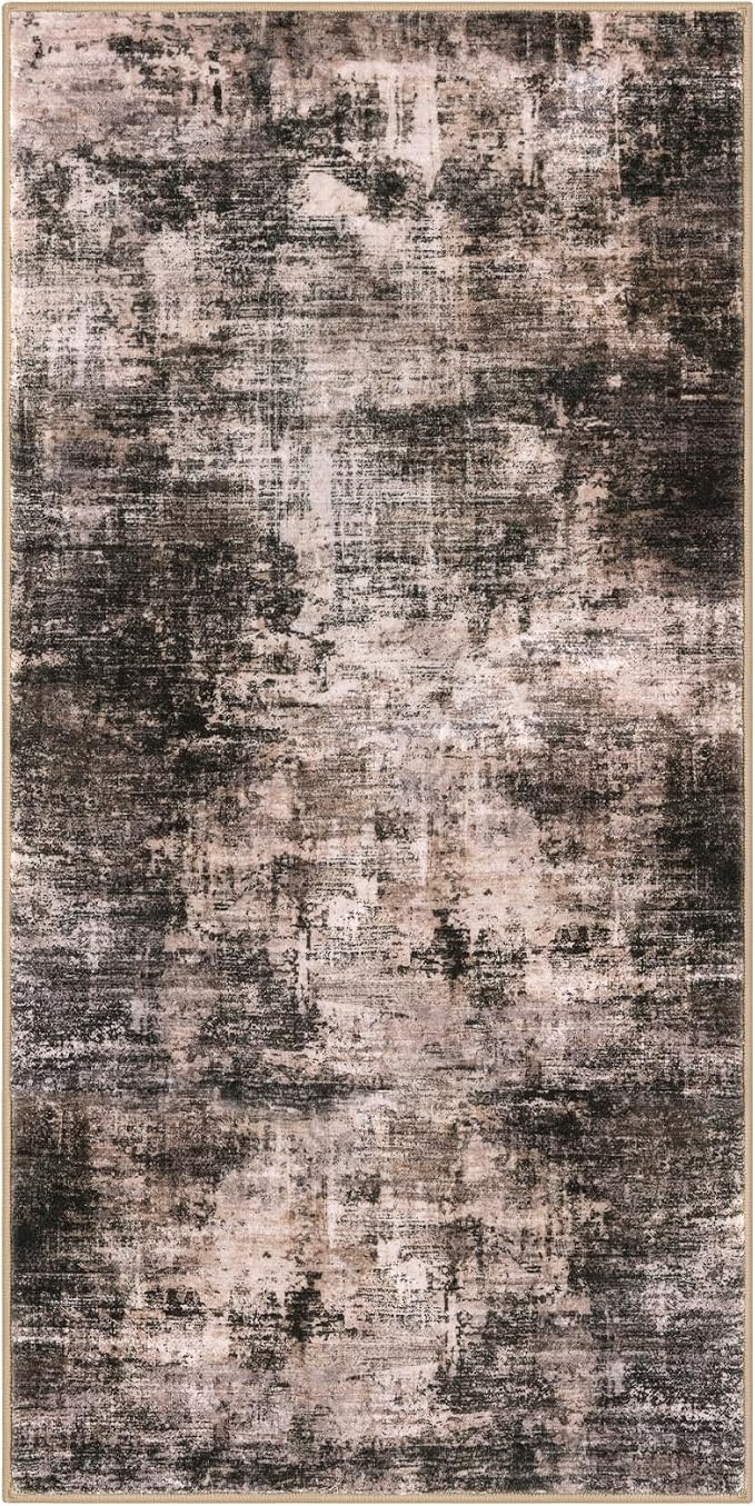 IOHOUZE Abstract Runner Rug 2x4 Ft Entryway Rugs Washable Door Mat Indoor