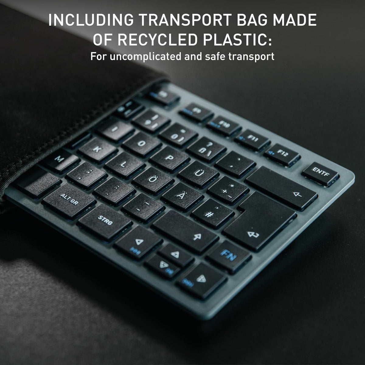 Cherry KW 7100 MINI BT Compact Wireless Keyboard, Cherry Blossom