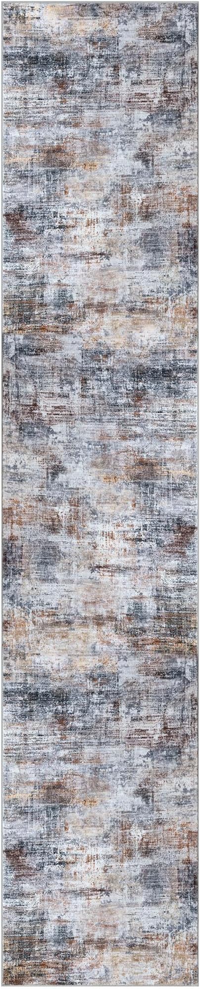 IOHOUZE Abstract Runner Rug 2x10 Ft Washable Runners