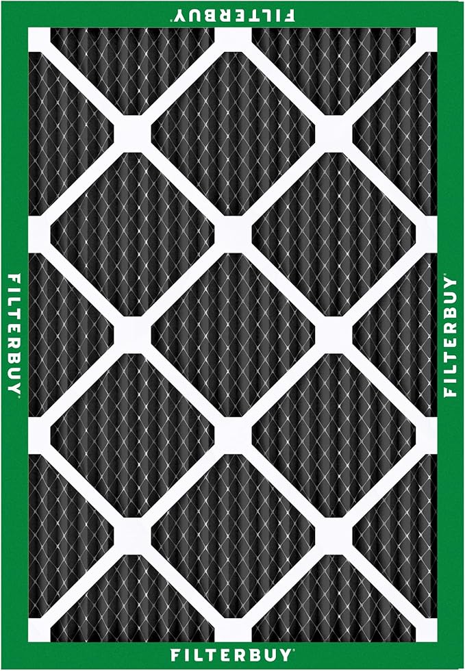 Filterbuy 14x20x1 Air Filter MERV 10 Odor & Allergy Defense