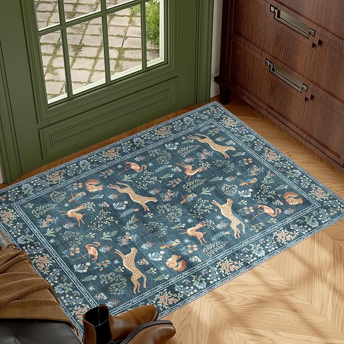 DUKINO 2x3 Rug, Washable Animal Rugs
