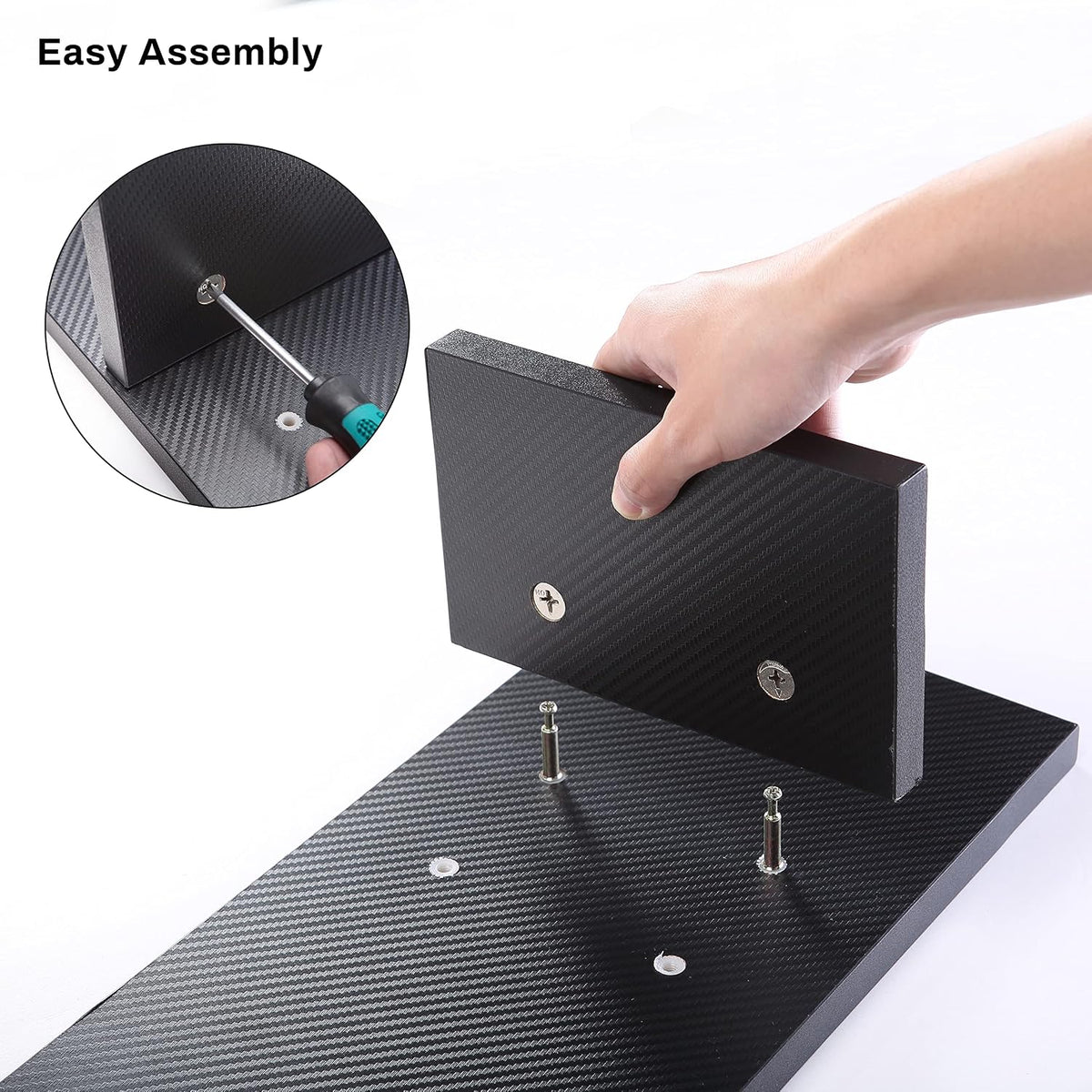 EUREKA ERGONOMIC Dual Monitor Stand Adjustable Carbon Fiber
