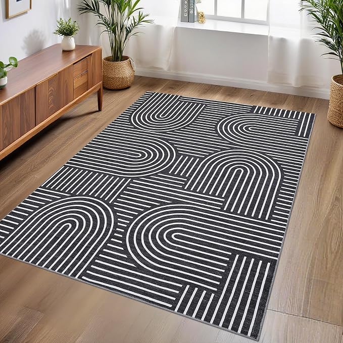 ROYHOME Washable Rug 3x5 Area Rugs