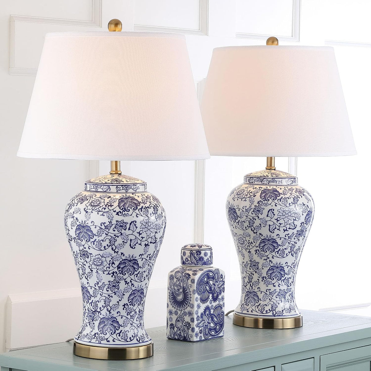 Safavieh Lighting Collection Spring Blossom Multi Floral 29-inch Table Lamp (Set of 2)