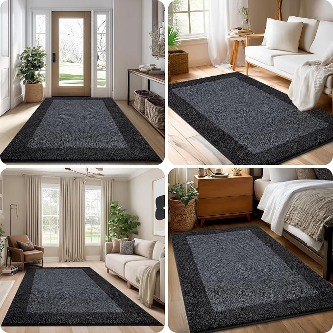 Machine Washable Runner Rug 32" x 144", Non Slip Kitchen Rug