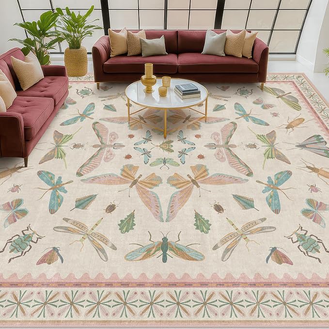 Hazo Haus Cute Rugs for Bedroom Girls