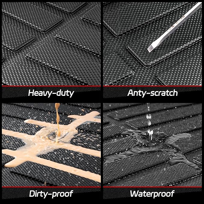 Cargo Liner Compatible with Volkswagen VW Tiguan 5 Passenger 2018-2024 Cargo Mat, All Weather Protection Trunk Liner Rear Trunk mat ,Black