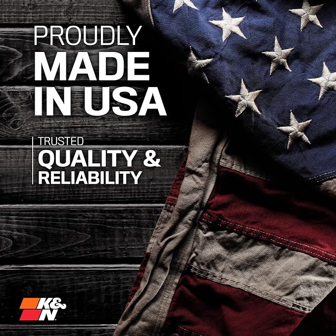 K&N High-Flow Original Lifetime Engine Air Filter: Increase Power: Premium