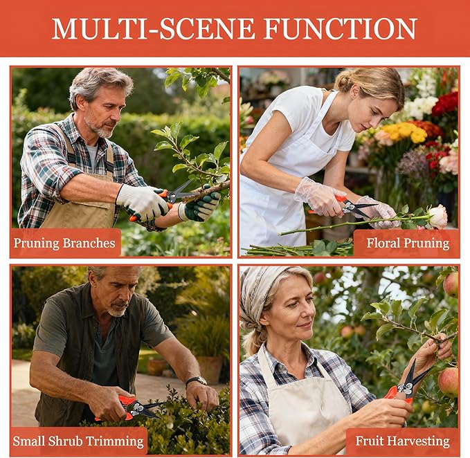 Goat Hoof Trimmers,Professional Hoof Care Trimming Shears Nail Clippers for Sheep,Goats,Alpaca,Lamb,Horse,Pig Hooves Multi-Purpose Pruning Versatile Steel Trimmer for Twig and Floral Scissor Tool