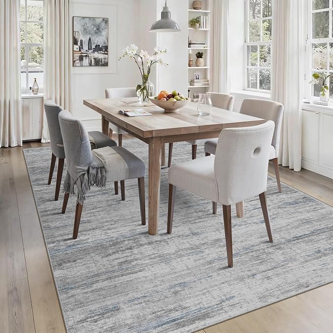 Area Rugs 9x12 for Living Room, Non-Slip Backing Machine Washable Rugs