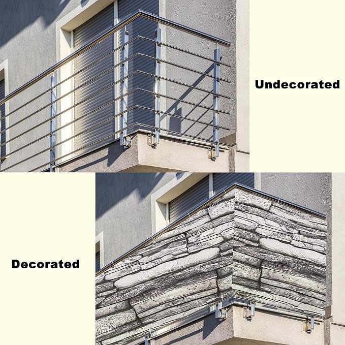 Fence Privacy Screen 6.6' x 13.1' Durable UV-Resistant Patio Privacy Screen