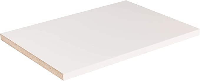 B&B HARDWARE White Cabinet Shelves Melamine - Custom Cut to Size - Ideal for Kitchen, Closet, & Garage Storage - Easy to Install - (15'' Depth x 23' Inches Length)