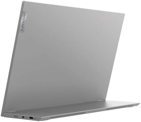 Lenovo L15 Portable Monitor, 15.6” Display, Full HD Resolution, IPS Panel, 250 nits Brightness, 60Hz Refresh Rate, USB-C Ports, Height-Adjustable Stand, Flicker-Free Technology, Grey