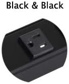 Task Lighting APT Series Tamper Resistant Under-Cabinet Angled Power Strip Track with Slim Single Outlets | 60" | Black