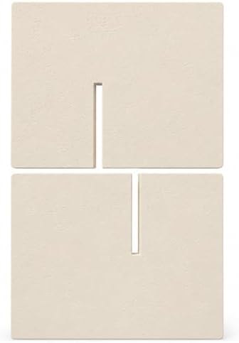 Faux Travertine Resin Book Stand, Large Open Book Holder Stand for Display & Reading, Coffee Table Book Stand for Cookbooks, Bible, Quran, Guest Books, Art Books, Neutral Beige Decorative Bookstand