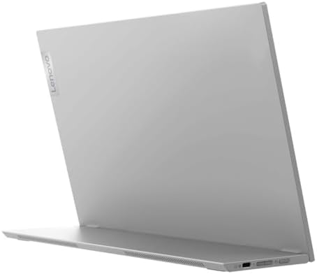 Lenovo L15 Portable Monitor, 15.6” Display, Full HD Resolution, IPS Panel, 250 nits Brightness, 60Hz Refresh Rate, USB-C Ports, Height-Adjustable Stand, Flicker-Free Technology, Grey