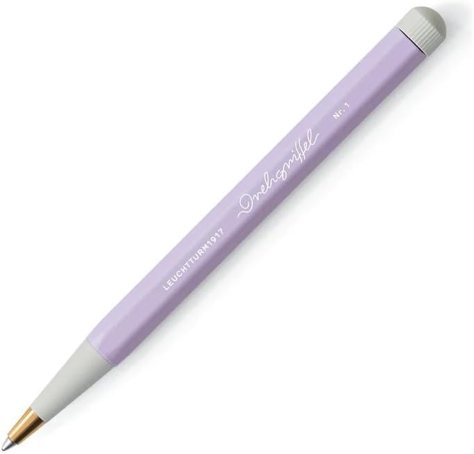 LEUCHTTURM1917 - Drehgriffel Writing Pen (Lilac) - Gel Pen with Black Ink Included