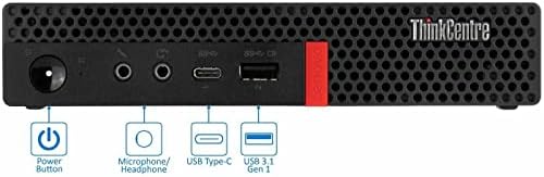 Lenovo ThinkCentre M920q Tiny Desktop,Intel 6 Core i5-8500T,16GB RAM,256GB NVME SSD,HDMI,DisplayPort,WiFi,Bluetooth,Wireless Keyboard Mouse,Windows 11 black (Renewed)