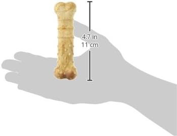 Nylabone Healthy Edibles Natural Dog Chews, Long Lasting Bones for Dogs, Turkey & Apple Flavor Dog Treats, Small (4 Count)