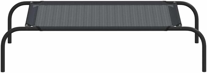 Elevated Dog Bed for Small Pets, Raised Cooling Pet Cot with Breathable Textilene Fabric, Durable Powder-Coated Steel Frame, Portable Indoor Outdoor Pet Bed for Dogs 11-22 lbs